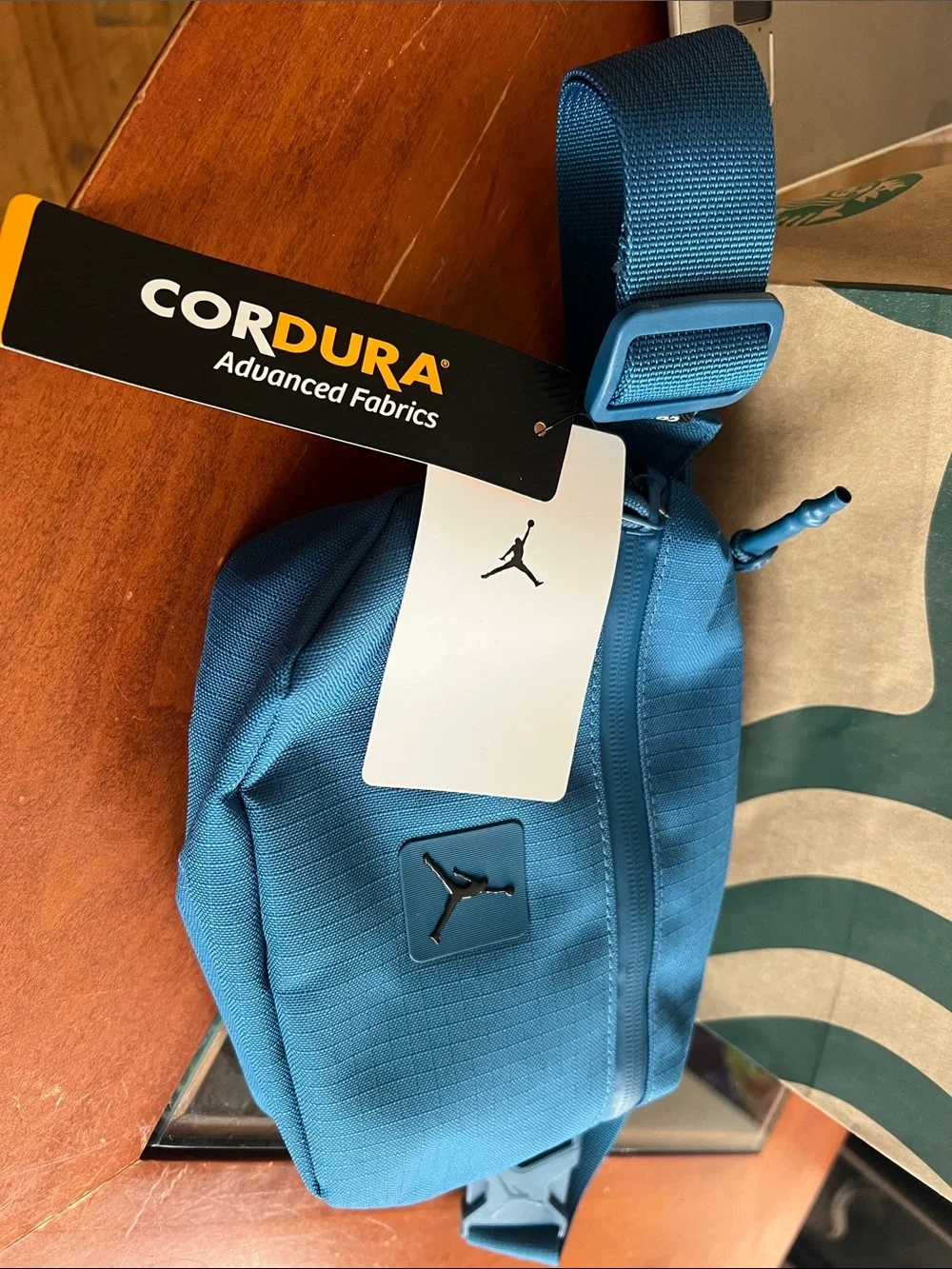 Jordan Teal Blue Sling Belt Bag